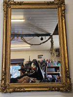Grand miroir ancien Louis XV – cadre doré richement sculpté 