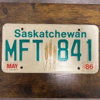 🇨🇦 Autoschild, Saskatchewan MFT 841 - Kanada 