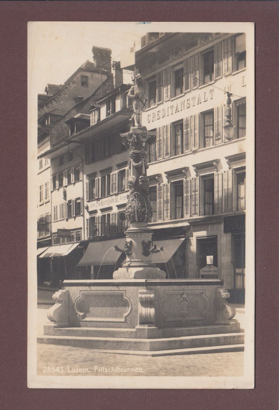 Cartoline postali: LUZERN - Fritschibrunnen – Usato da Pully venduto da nicecards