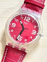 Rote Swatch Uhr - Zeitlos, stylisch, auffällig