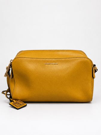 Coccinelle Ledertasche gelb/senf Crossbody Tasche