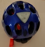 Kinder Fahrradhelm Abus, blau mit LED-licht, 48-54 cm