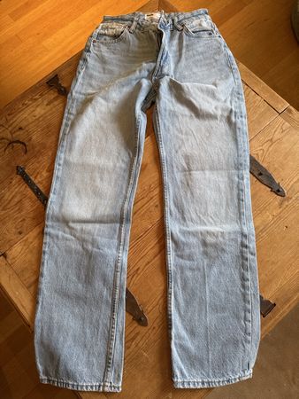Bershka Denim Jeans hellblau Gr. 36
