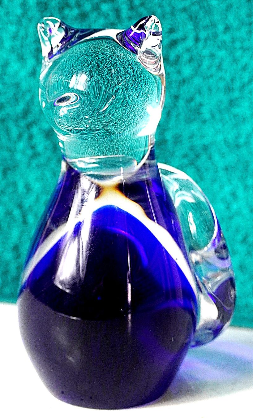 Murano Statuette: Glas Katze Murano – Usato da Baar venduto da 2cvbaar 1