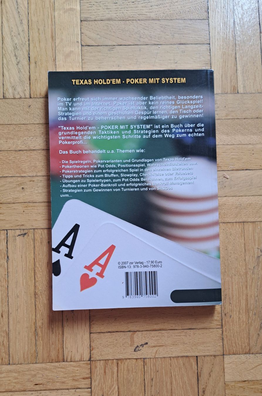 Libri: Texas Hold'em. Poker mit System. – Usato da Zürich venduto da nic_dgn5 2