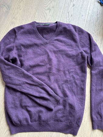 Pull Massimo Dutti 100% cachemire bordeaux taille M