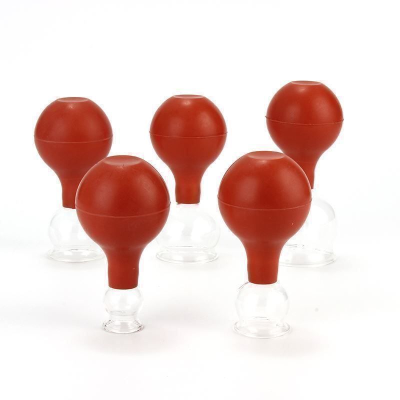 Dispositivi per massaggi: Schröpfglas Schröpfgläser + Saugball 5er – Nuovo (secondo la descrizione) da Thun venduto da onlino 2