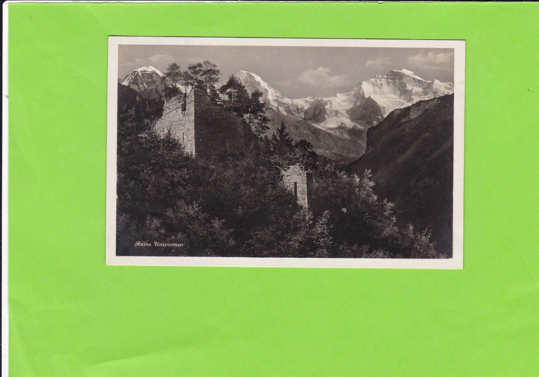 Cartoline postali: Ruine Unspunnen – Usato da St. Peterzell venduto da neckertal