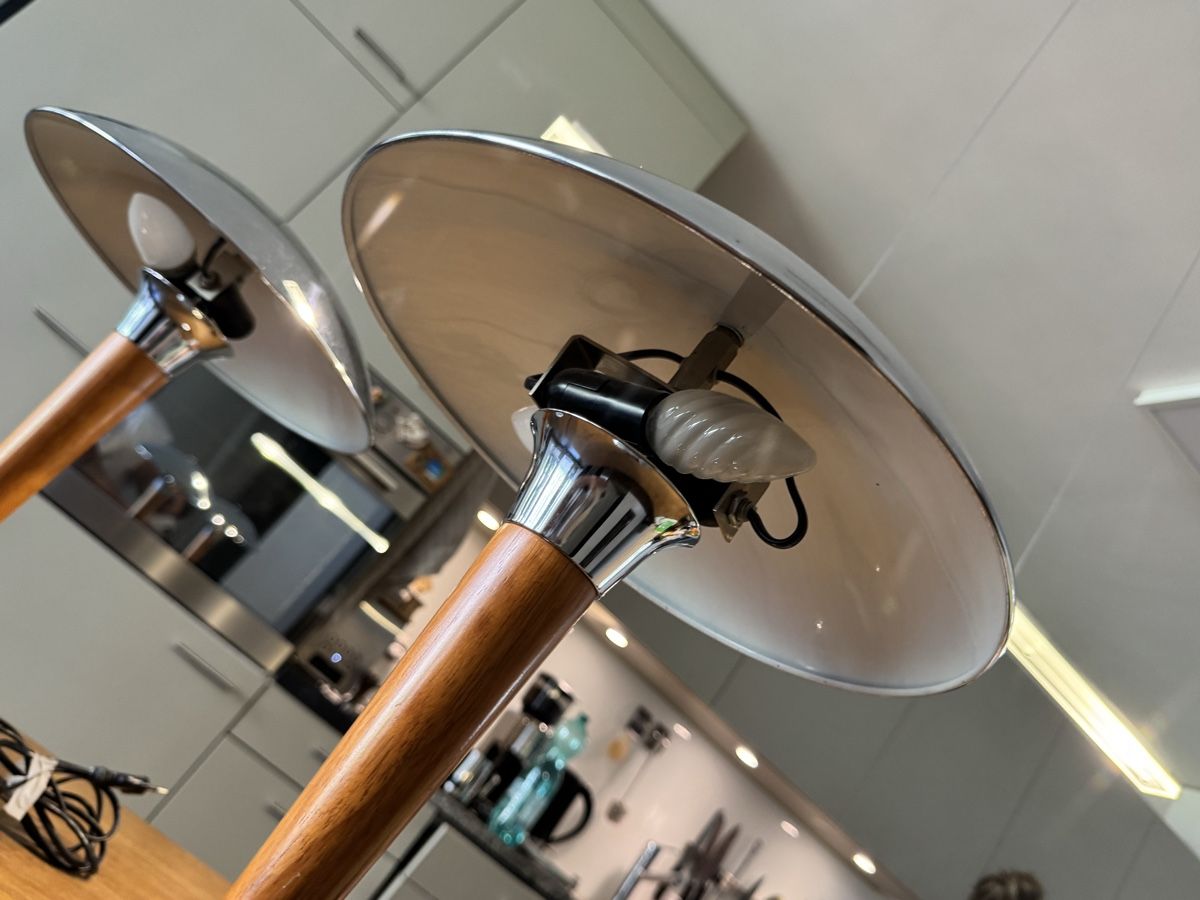 Lampade: 2x Mushroom Lampen Mid Century Chrom – Usato da Glattpark(Opfikon) venduto da ale_mg8x 4