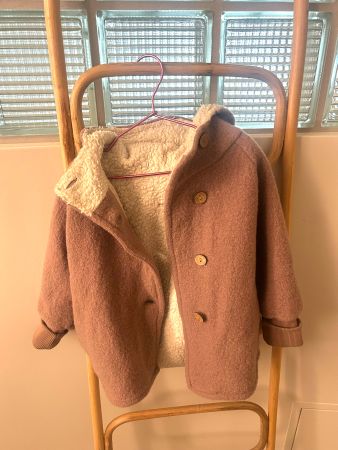 Mitwachsende Wollwalk Jacke - Petit Cochon - Gr. 3Y