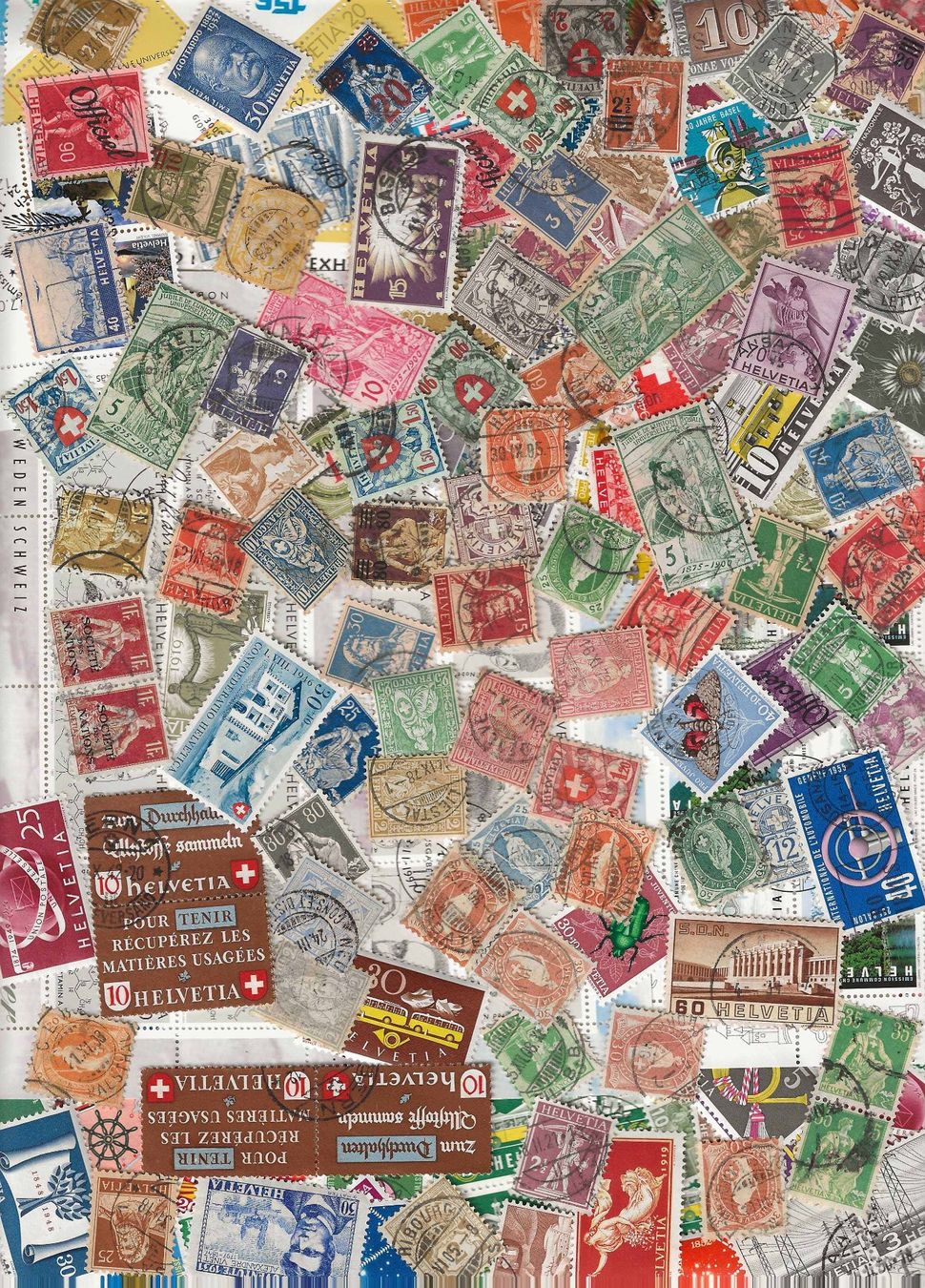 Tutti i francobolli: VR01 - 30 gr. timbres CH en vrac – Nuovo e nell'imballaggio originale da Trélex venduto da Phil_Albert