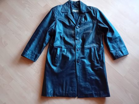Ledermantel schwarz Gr. 48, Sabi fancy fashion