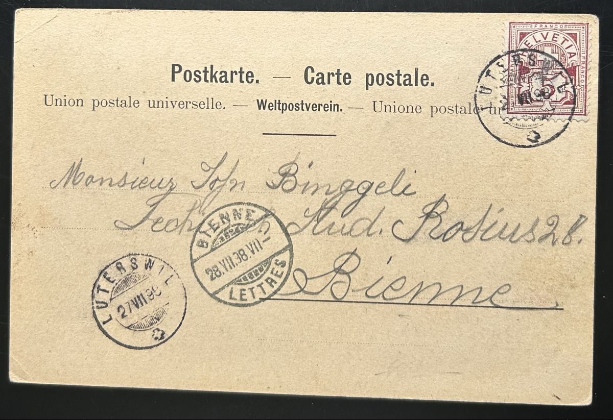 Cartoline postali: AK Büren a.d.A  – Usato da Horw venduto da Tellbub 1