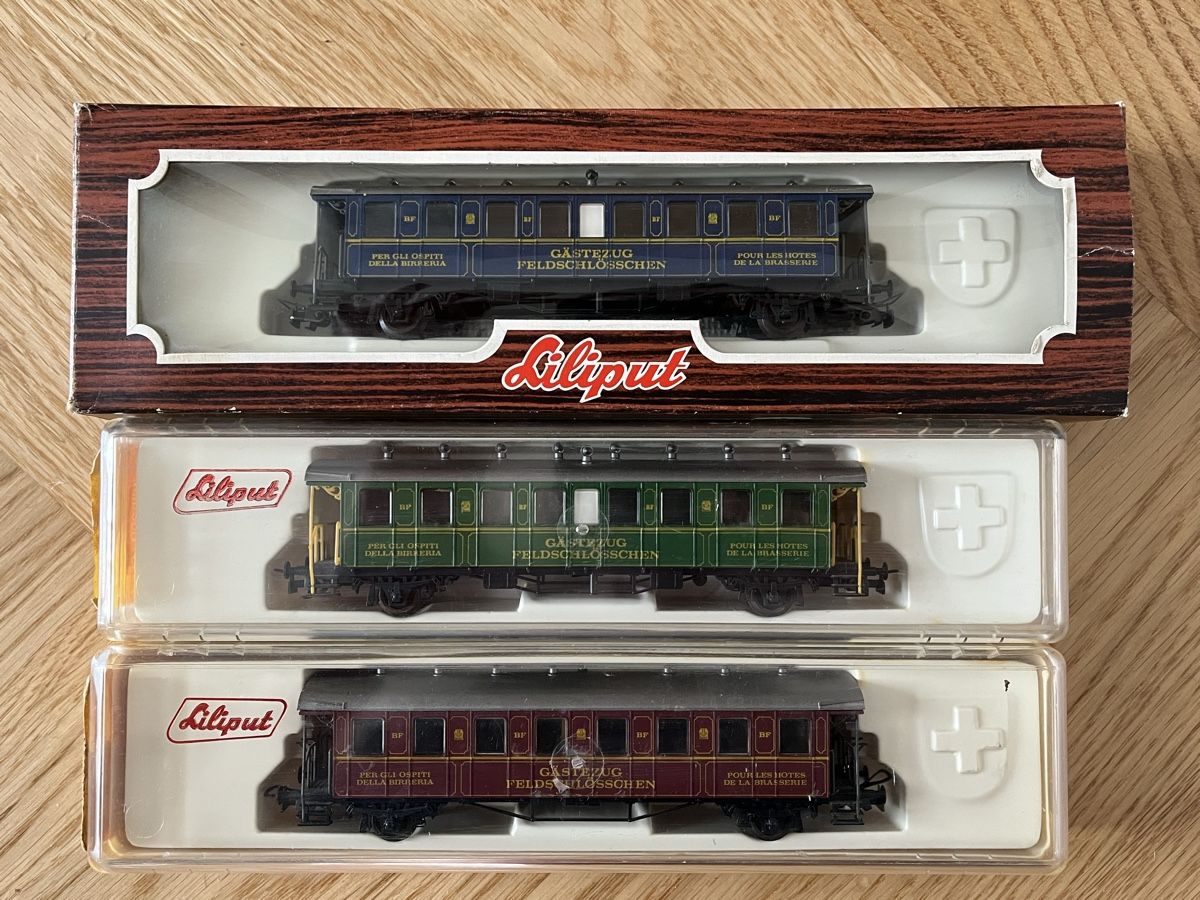 Liliput Modellini di ferrovie: Gästezug Feldschlösschen Liliput – Usato da Basel venduto da Re620_11627 5