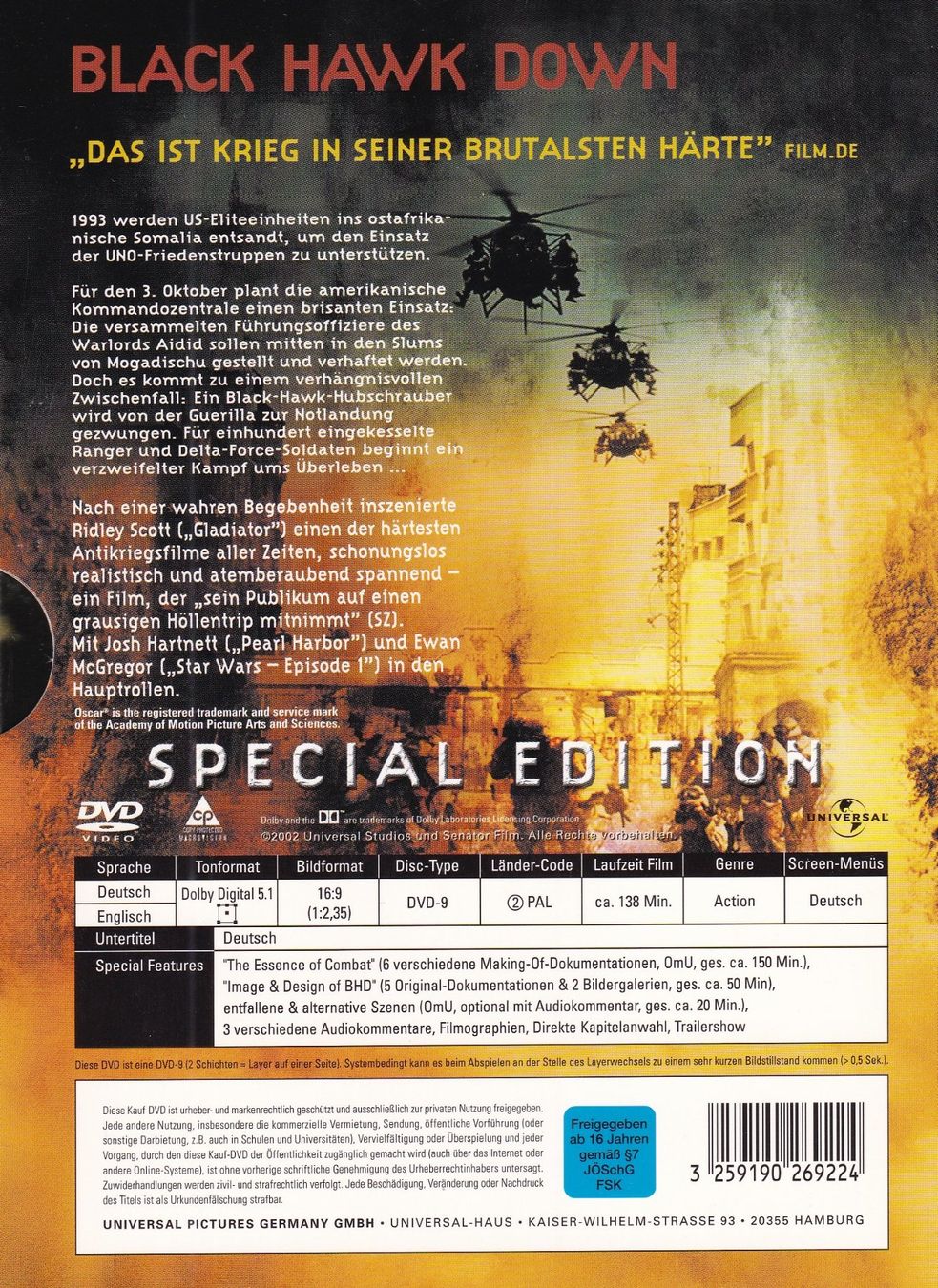 Alle DVDs: DVD ab Fr. 1.--, Black Hawk Down – Gebraucht aus Lausen von Mondeo10628 1
