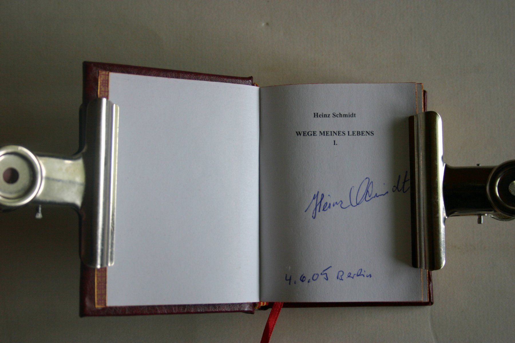 Libri: Heinz Schmidt WEGE MEINES LEBENS – Usato da Winkel venduto da Gallica 4