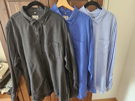 3 Leinnhemden (100%) Gr. XXL