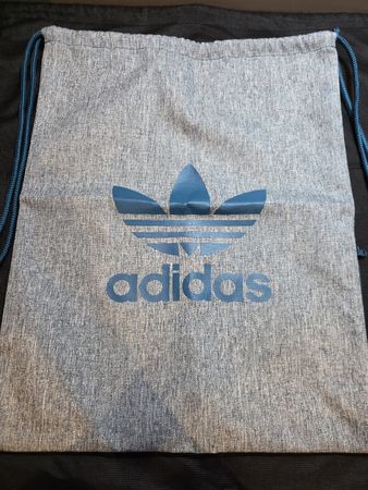 adidas Originals Turnbeutel / Gym Sack Grau-Blau – Guter Zus