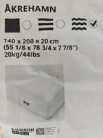 Matelas IKEA Åkrehamn 140x200x20 cm