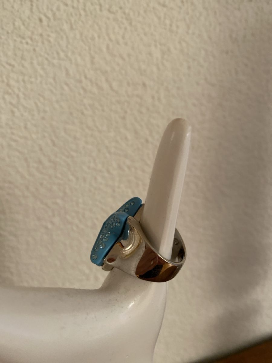 Anelli: Schicker Seestern Ring Gr. 62 Türkis Glitzer Sommer – Nuovo (secondo la descrizione) da Illnau venduto da Sniwi67 3