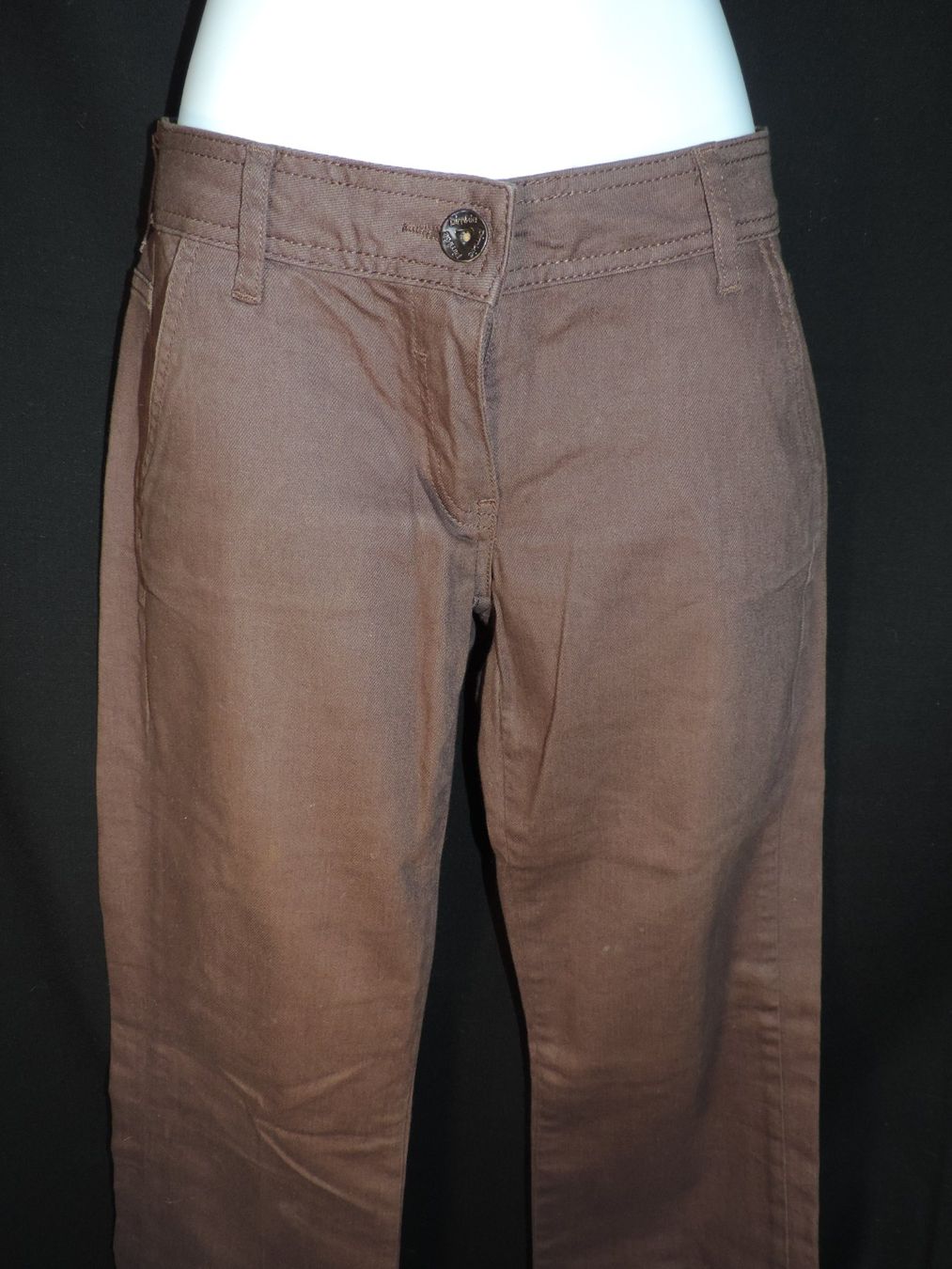 Pantaloni: pantalon patte d'éph brun – Usato da Genève venduto da Axelle333 4