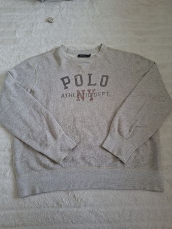 Sweat Polo Ralph Lauren Athl. Dept. NY Gris XXL Occasion ❄️