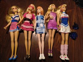 5 Barbie Mattel Puppen Vintage 3
