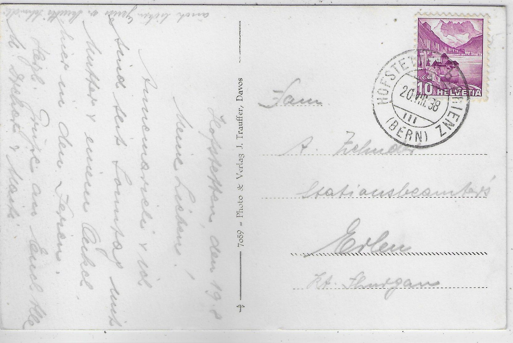 Cartoline postali: Hofstetten mit Brienzersee – Usato da Ettingen venduto da Kartenplanet 1
