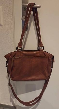 Dunkelbraune Ledertasche (Marke Bear)