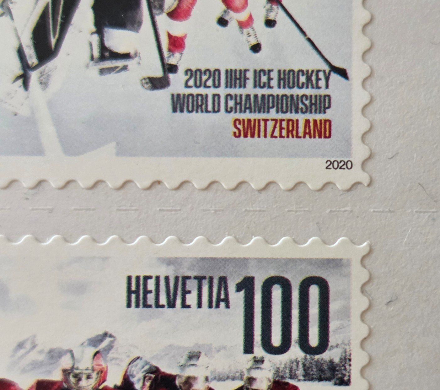 Tutti i francobolli: Bogen Eishockey WM 2020 verschobener Druck – Usato da Rickenbach SO venduto da Bytebull 6