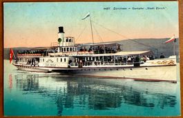 Zürich - Zürichsee - Dampfschiff "Stadt Zürich"  1911