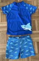 Badehose Set mit Hai Motiv, Grösse 98/104, Top Zustand!
