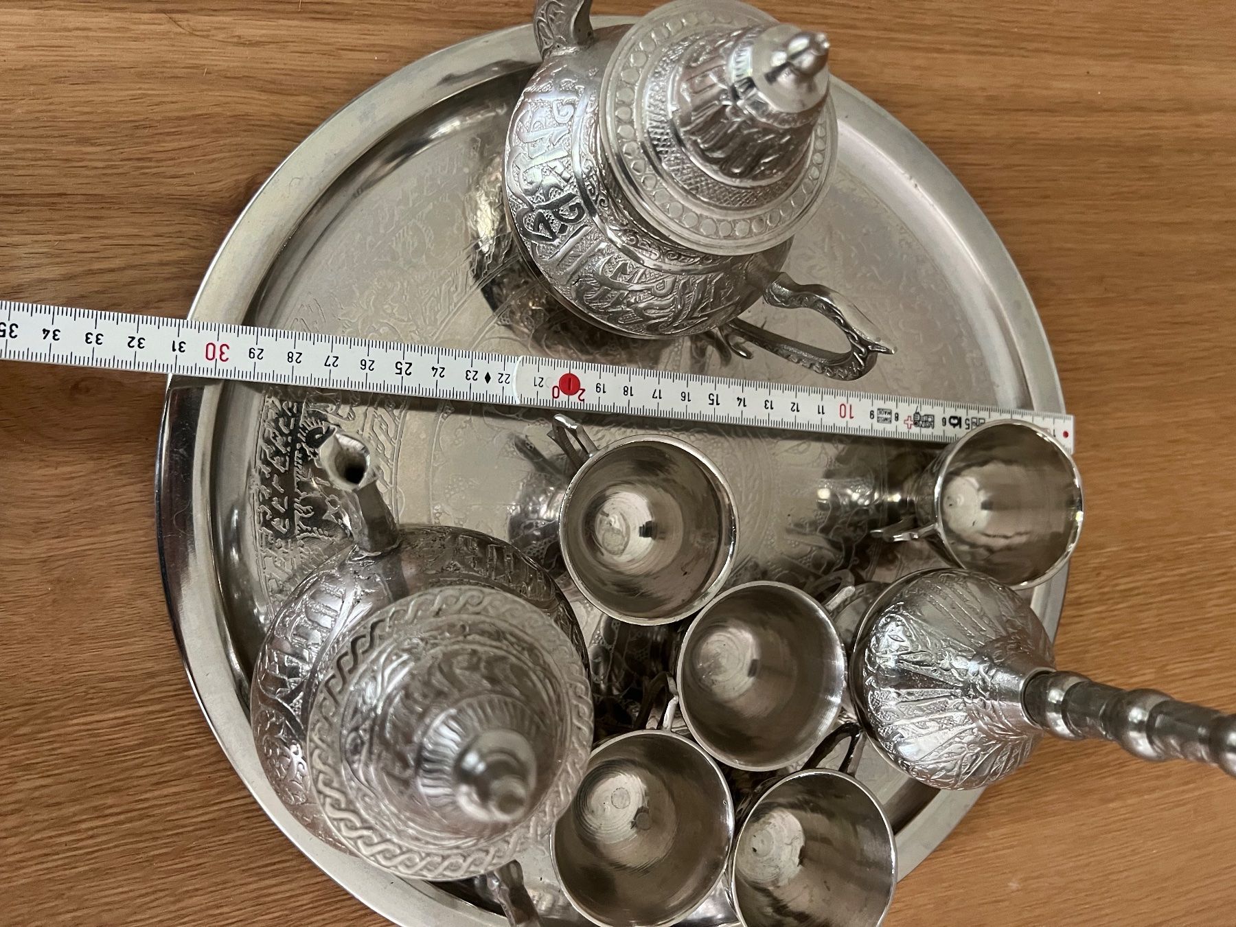 Set di piatti: Zam Zam Servierset silberfarben – Usato da Fällanden venduto da Caramel7 1