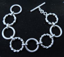 Vintage Silber 800 Armband mit Knebelverschluss Skandinavien