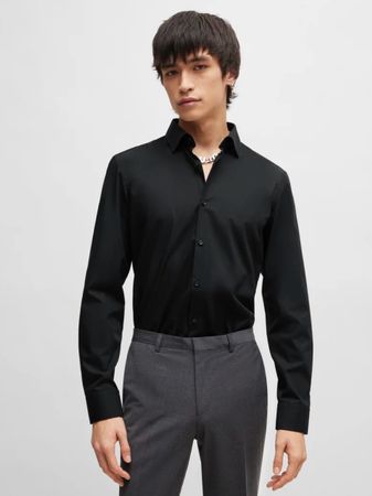 Hugo Boss Schwarzes Hemd Gr. 41