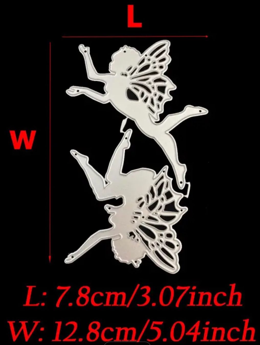 Sciablone: zwei Elfen / Grosse Form  - Stanzschablonen – Nuovo e nell'imballaggio originale da Frenkendorf venduto da jazzplatten 1
