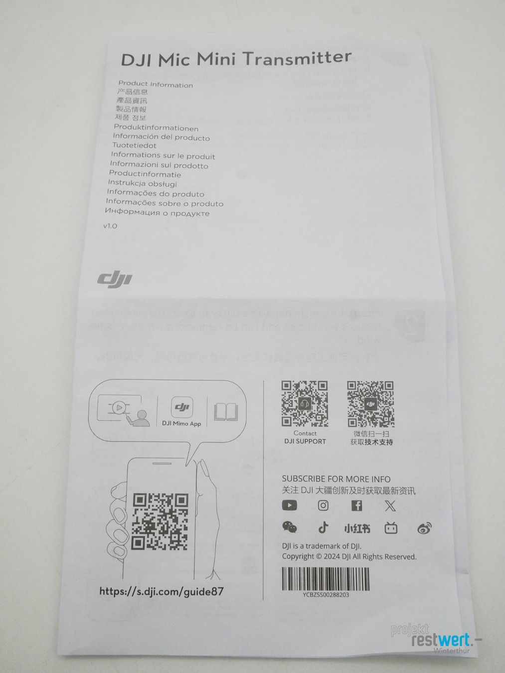 DJI Microfoni: DJI MIC Mini Transmitter Mikrofon – Nuovo (secondo la descrizione) da Winterthur venduto da Restwert_Winterthur 8