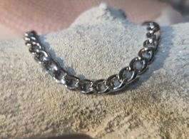 Bracciale uomo argento catena maglia 23cm