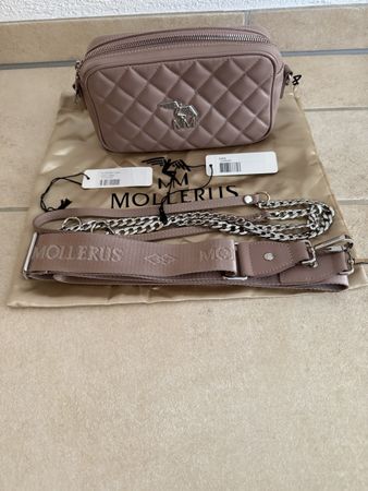 Maison Mollerus „ Papa“  Tasche mit Aladdin Rosè / Silber