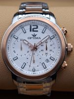 NEU!Optima Chronograph Roségold, 2J.Garantie, Zertifikat