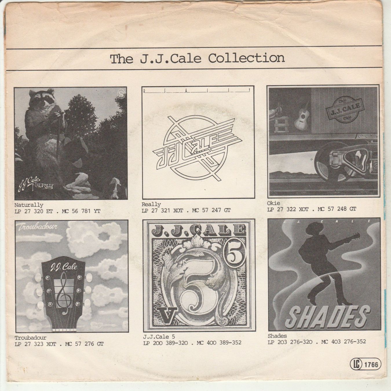 Dischi in vinile: J.J. Cale - Carry on 7" Vinyl 1980 – Usato da Tübach venduto da JamesStone 1