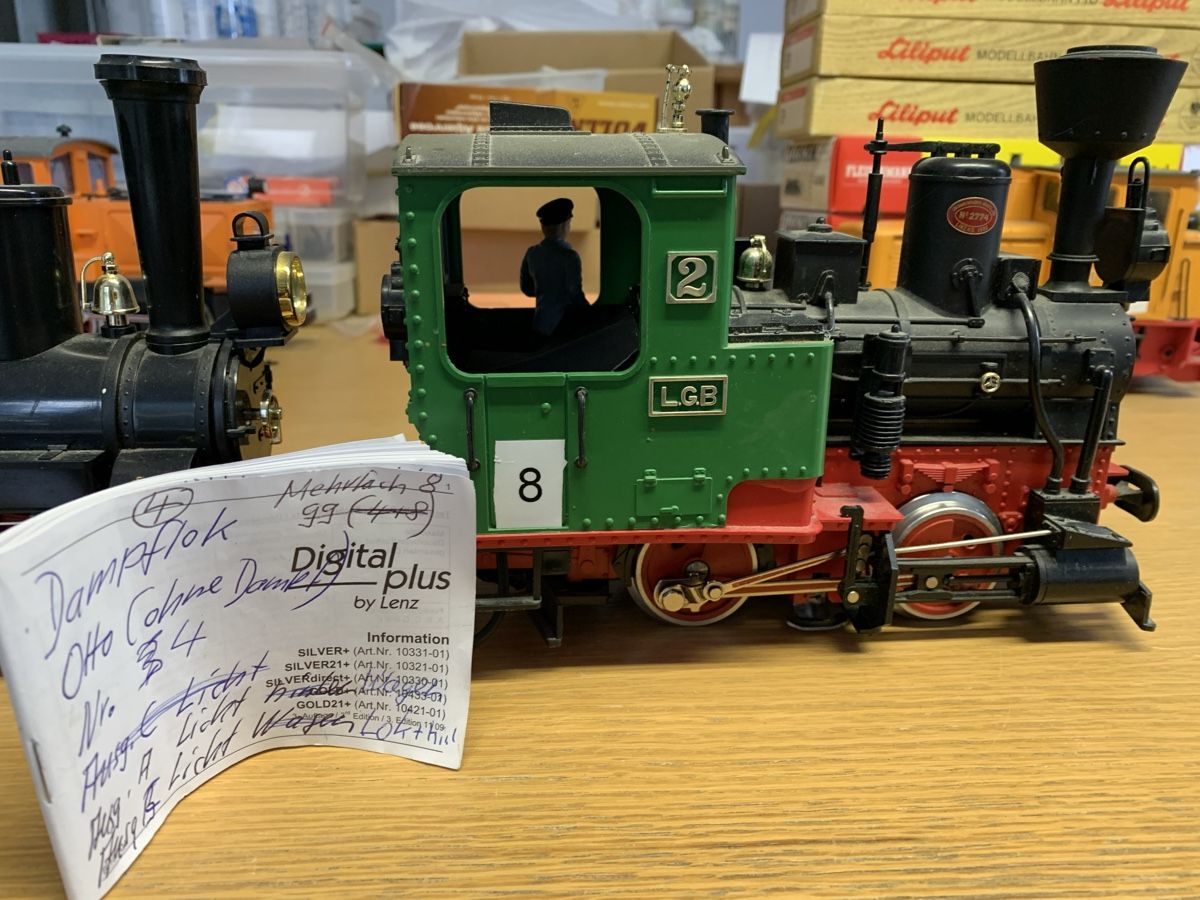 LGB Modellini di ferrovie: 2 LGB Dampfloks mit Lenz Decoder,Nr.2 Läuft,Otto nicht,BöB33 – Usato da Winden venduto da EmilNeu 4