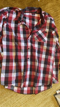 Red checkered shirt size M good condition