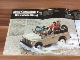 Gebrauchter Fiat Campagnola Prospekt Oldtimer-Fans!