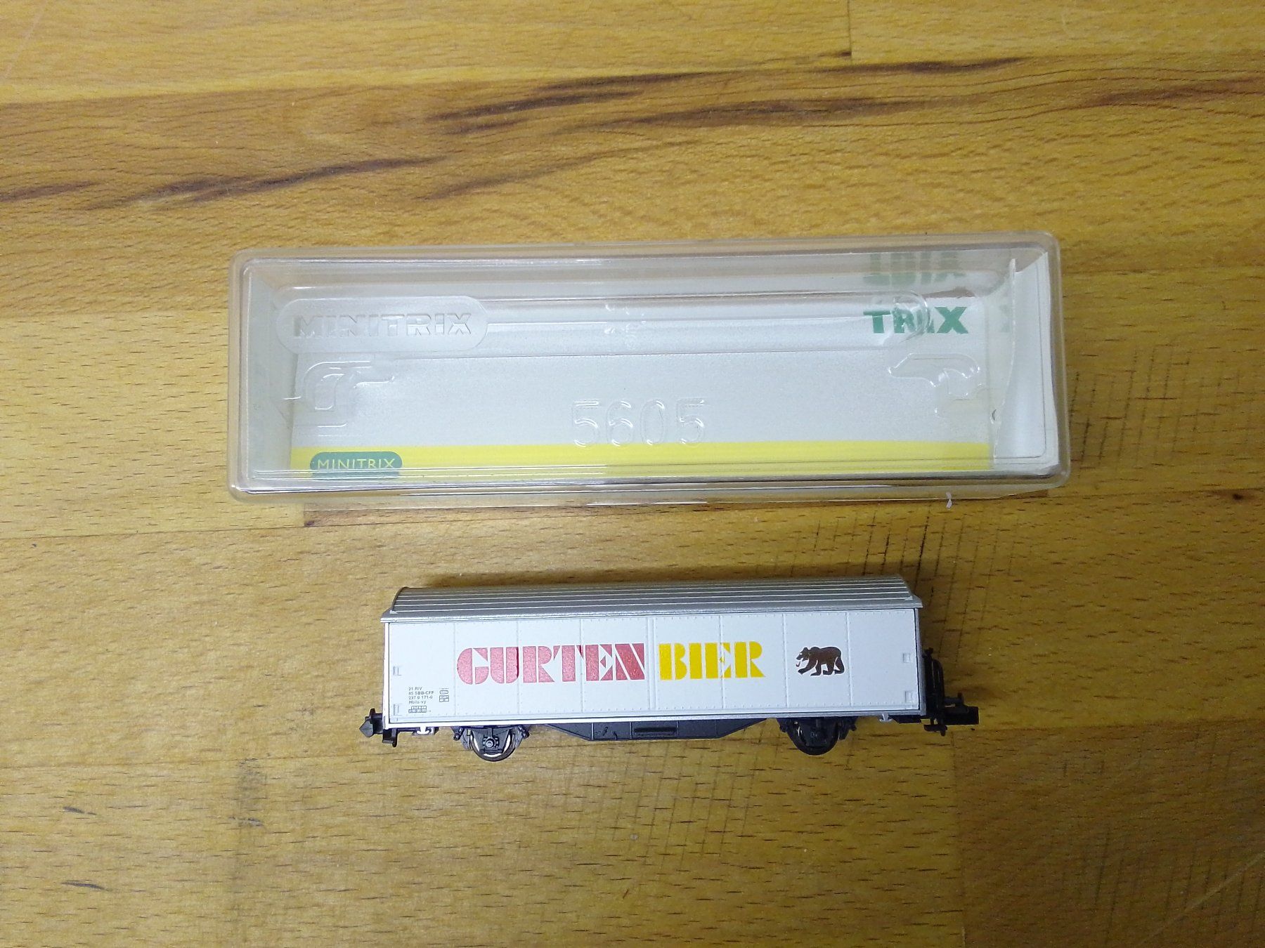 Trix Modellini di ferrovie: Güterwagen "Gurten Bier" – Usato da Zollikofen venduto da Noak 2