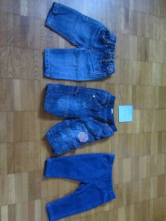 Lot de 3 pentalons bleus taille 62