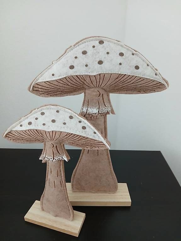 Alle Dekorationen: Herbstdeko Pilz braun 2er Set – Neu und originalverpackt aus Flawil von August023