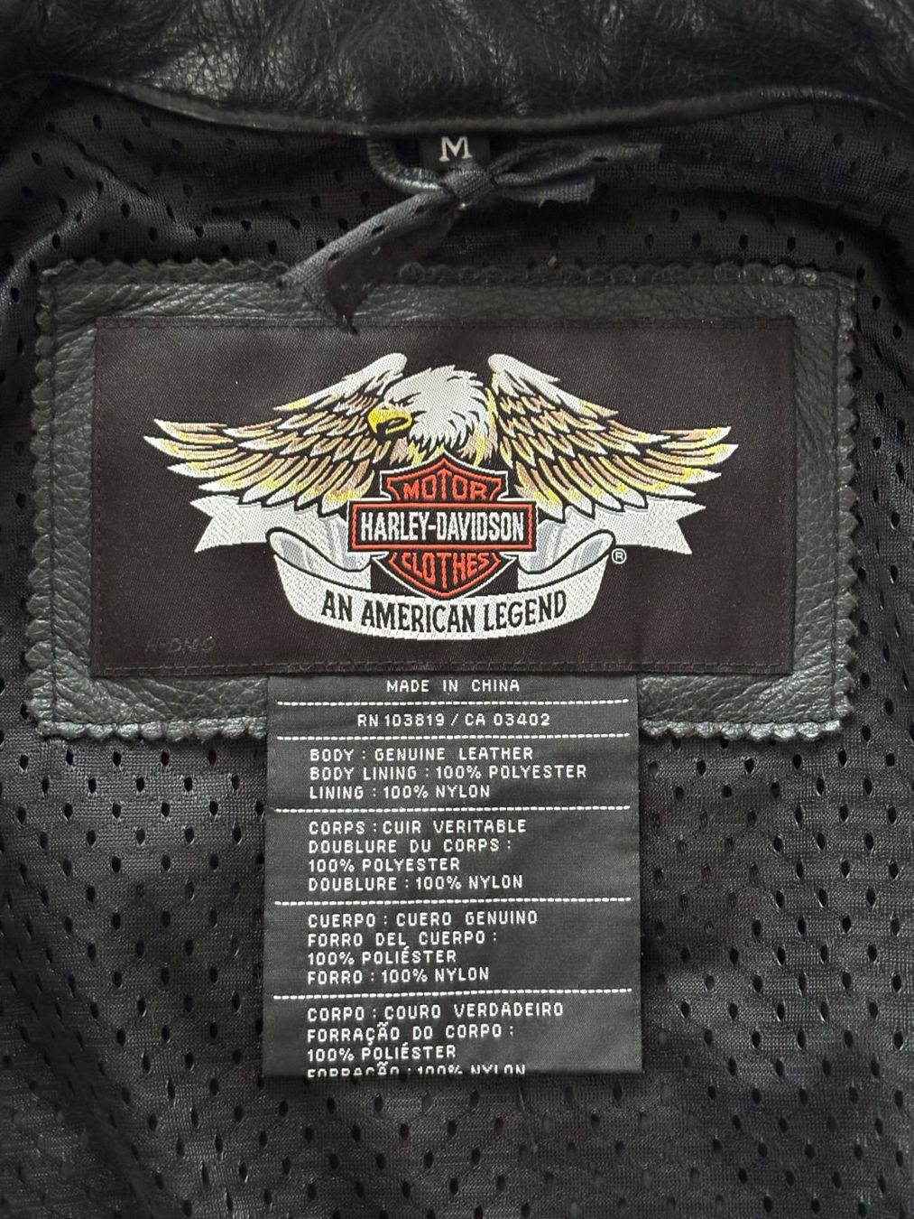Harley-Davidson Giacche: Harley-Davidson Herren Lederjacke Gr. M, perforiert – Usato da Zürich venduto da bboying 5
