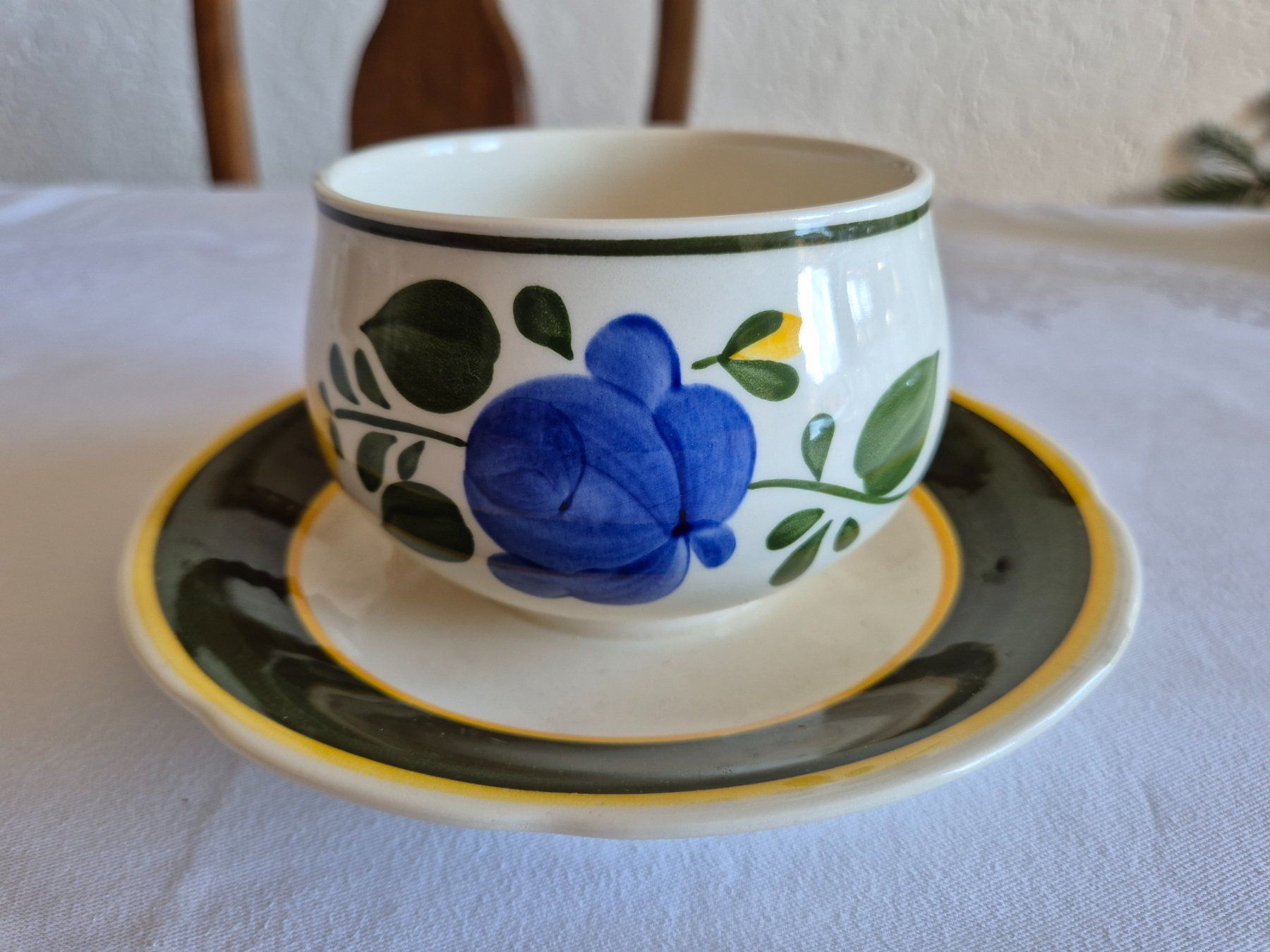 Villeroy & Boch Schalen: Sauciere mit Unterteller  Bauernblume  W & Boch – Gebraucht aus Bern von aronari 1