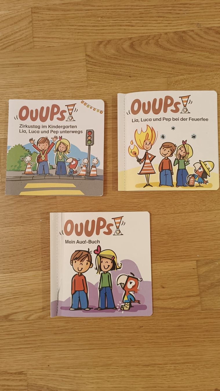 Bücher: 3er Set Ouups Kinderbücher Sicherheit – Gebraucht aus Muri AG von Mupuputs